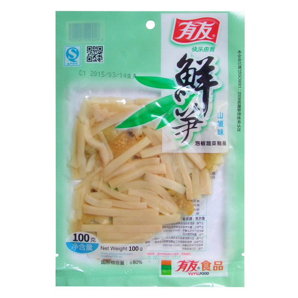 【天猫超市】有友 鲜笋(山椒味)100g 重庆味道 特产美味零食