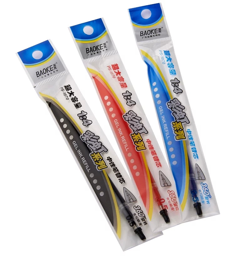 Baoke PS1870 Rainbow series refill universal neutral refill water-based 0 5mm