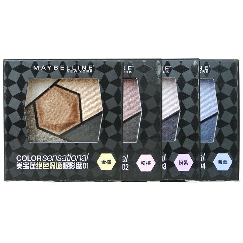 包邮 美宝莲绝色深邃眼影盘2.4g 易上手持久不晕染多色大眼妆卧蚕