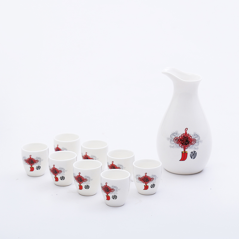Porcelain heng tong ceramic wine wine liquor cup of liquor cup small suit creative points a small handleless wine cup the qing wine gift boxes