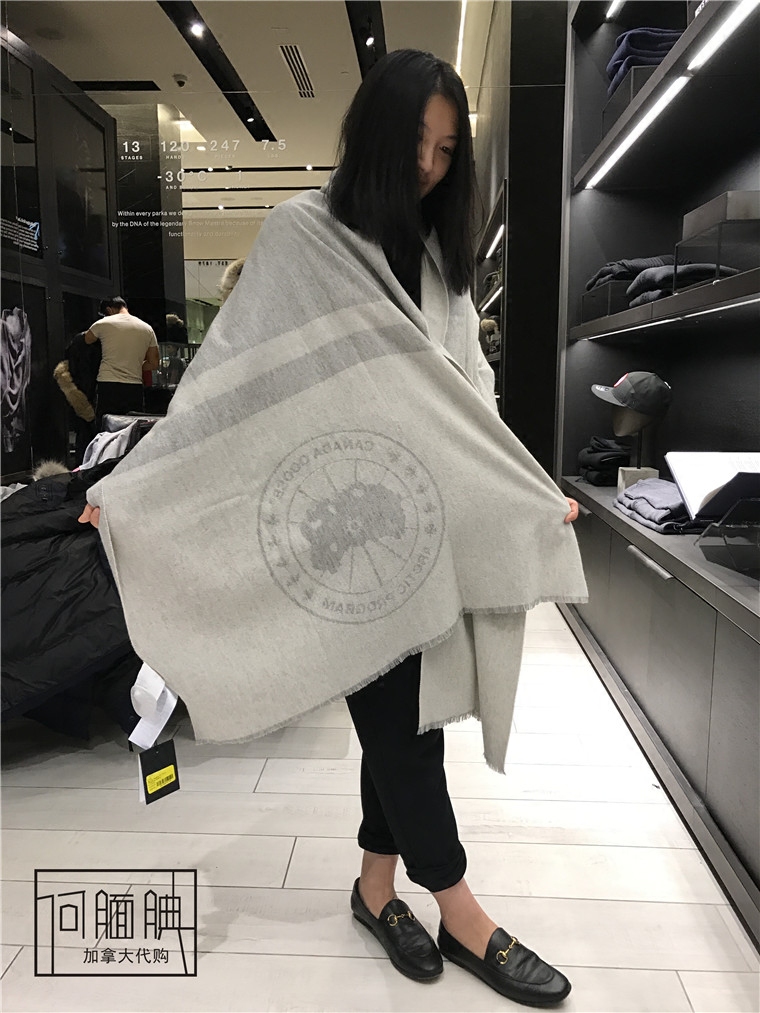 canada goose logo blanket scarf canada goose logo blanket scarf