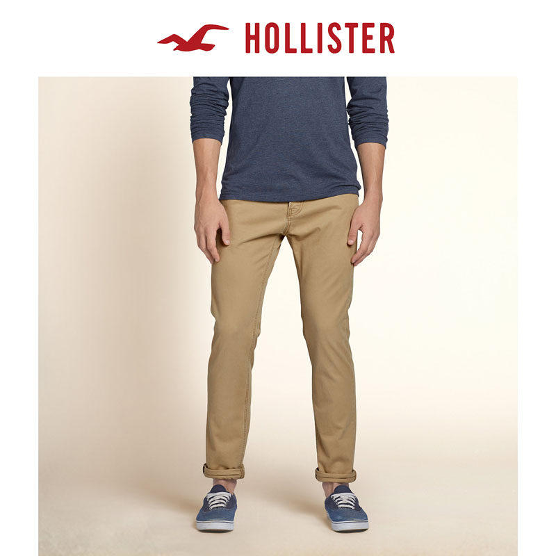 Hollister 超紧身5 个口袋裤带有拉链门襟  男 106162