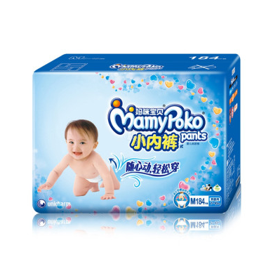 MamyPoke 妈咪宝贝 小内裤式 婴儿纸尿裤 7-10kg M184p 男婴用