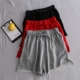 Câu chuyện cà chua Side hở eo cao dây rút quần short phụ nữ Đàn hồi eo vòng cotton thường xuyên thể thao quần ống rộng quần nóng quần jean ngắn nữ Quần short
