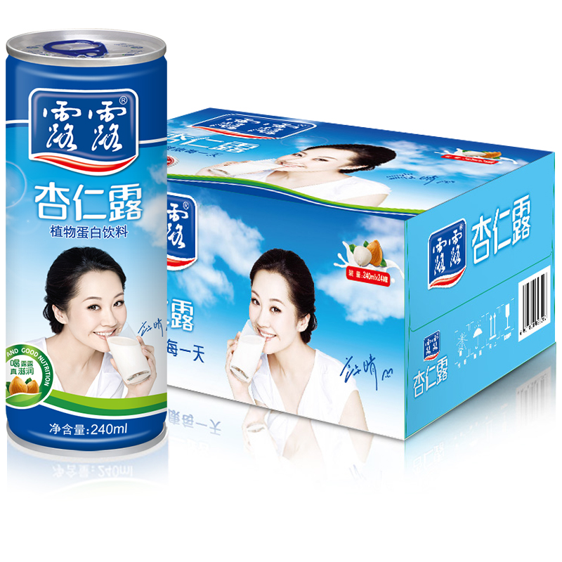 【天猫超市】露露杏仁露240ml*24罐 植物果汁春季滋养饮品