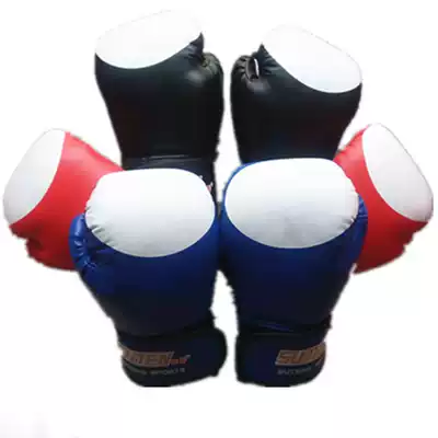 Siteng boxing gloves sandbag gloves hit gloves red and blue Black