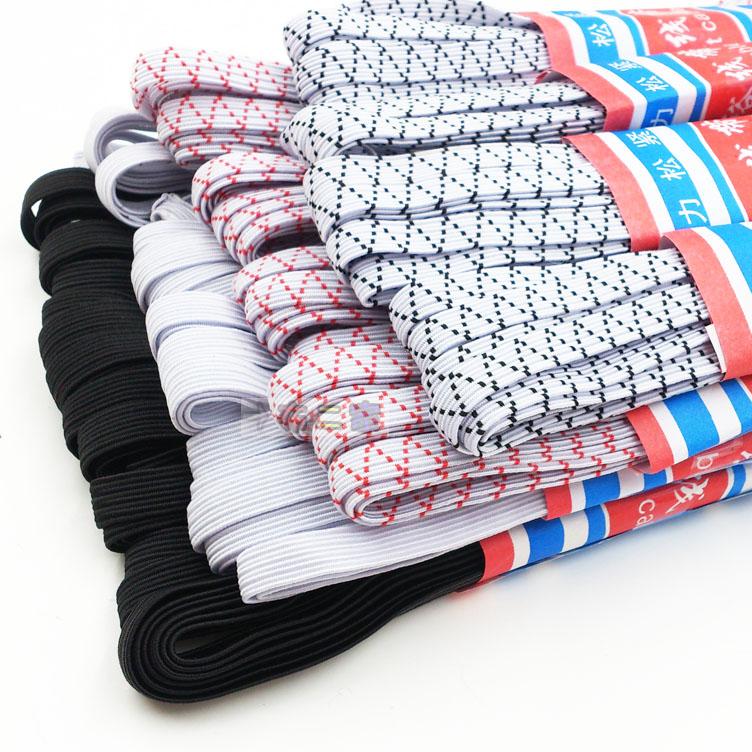 Elastic Band Wide Flat Black & White Rubber Band Slim Baby Pants Waist Cuffs Elastic Band Elastic Home Pants Accessories