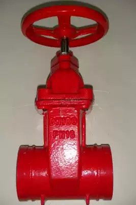 Fire Z85X-16 clamp connection groove type dark Rod elastic seat seal valve soft seal gate valve DN50-100