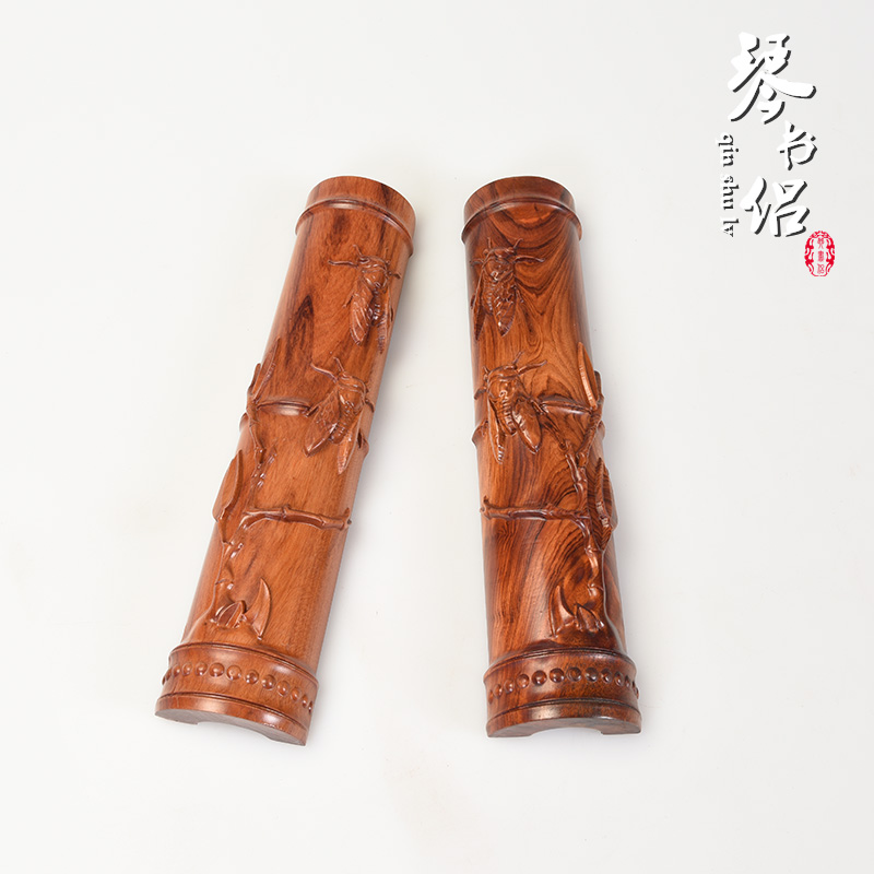 Qin Shulu Craft Gift Decoration Bamboo Paperweight Ruler Press Paperweight Wood Stationery Office Wood Carving Gift