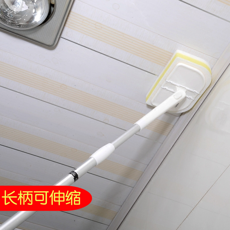 Japan LEC powder room retractable long handle cleaning brush Bathroom multi-function wall glass tile floor brush