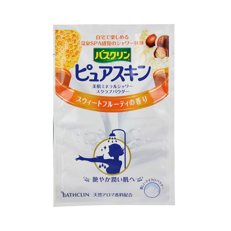 日本进口 巴斯克林美肌磨砂盐(果香型)30g 正品足浴盐 身体沐浴盐