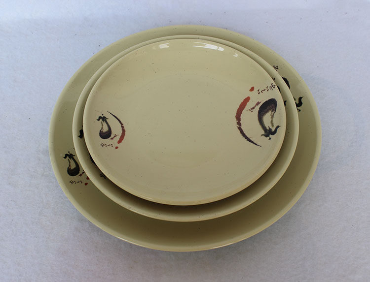 A5 melamine imitation porcelain tableware plate fast food plate disc plate cover rice plate western style western food plate