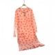 Bộ đồ ngủ bằng vải cotton nữ mùa thu dễ thương hoạt hình nữ váy dài tay áo dài lỏng lẻo của phụ nữ Hàn Quốc