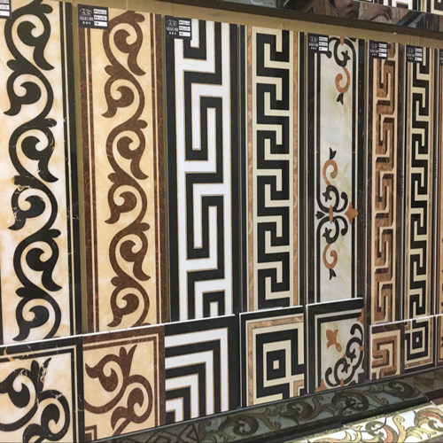 Microlite Wave Line Drawing Room Floor Tile Ground Skirting Corner Line Walk Side Tiles Parquet Border Waveguide Wire Waist Line