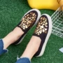 Giày pull mới đế bệt Một chân đặt đế dày đế giày Giày thoáng khí chống trượt đáy giày tăng giày vải jordan panda cổ thấp
