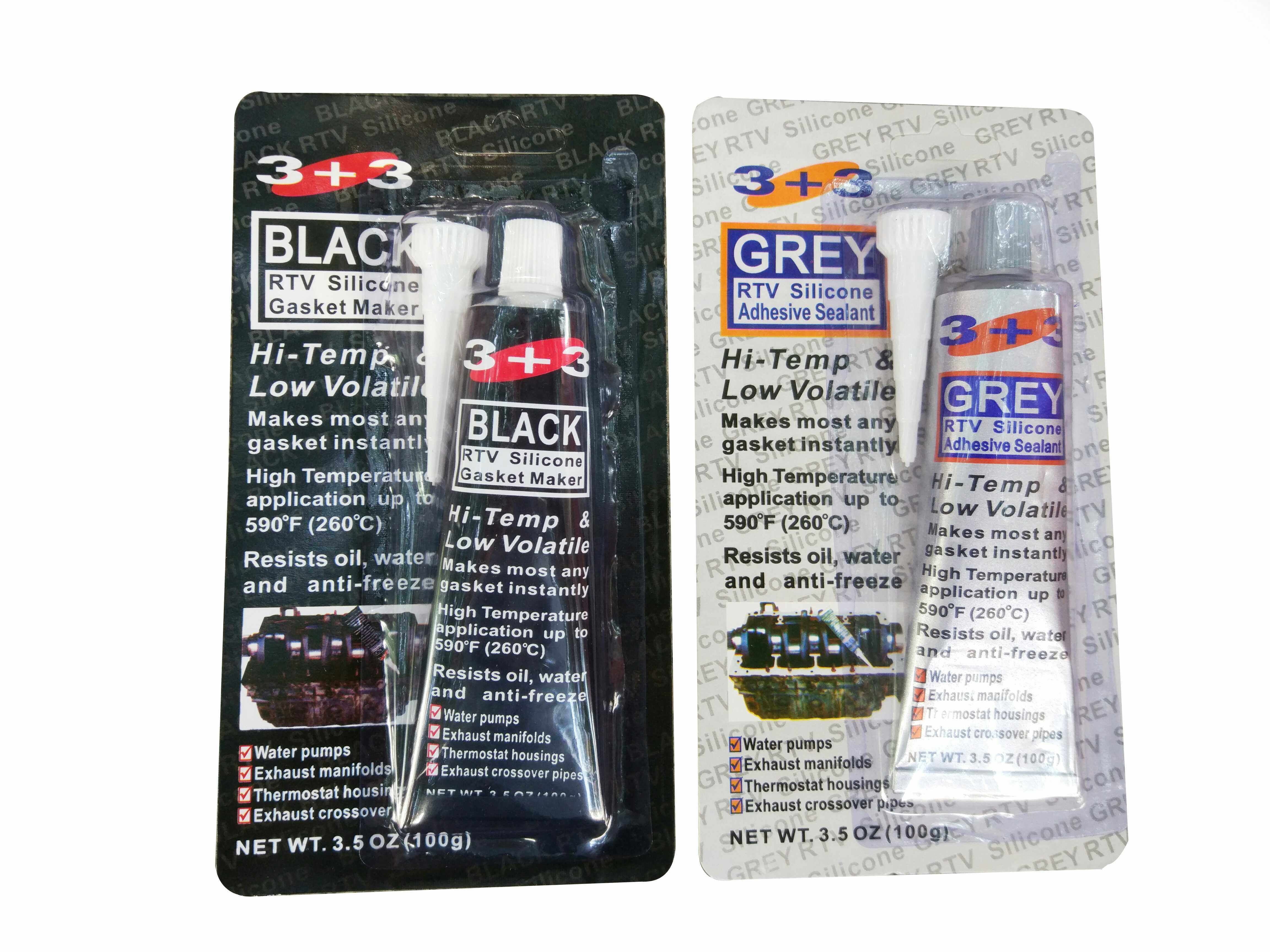 3 3 black grey red sealant silicone sealant free of gasket black glue high temperature resistant sealant
