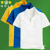 Cô gái chơi bóng golf phù hợp với bé trai Áo thun cotton mùa hè trẻ em mặc áo polo ngắn tay thể thao golf trẻ em bộ quần áo thể thao nam