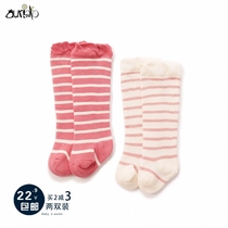 Winter newborn baby stockings Autumn and winter womens baby socks split knee socks thick and warm plus velvet over the knee