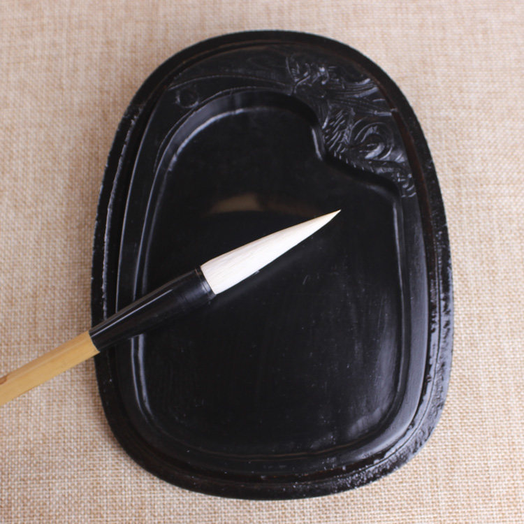 Old Pit Boutique Inkstone Ink (6 inch) Chinese Ink Stone (6 inch) Wenfang Four Treasure Rograin Ink Stones of China's Big Four Ink Stones