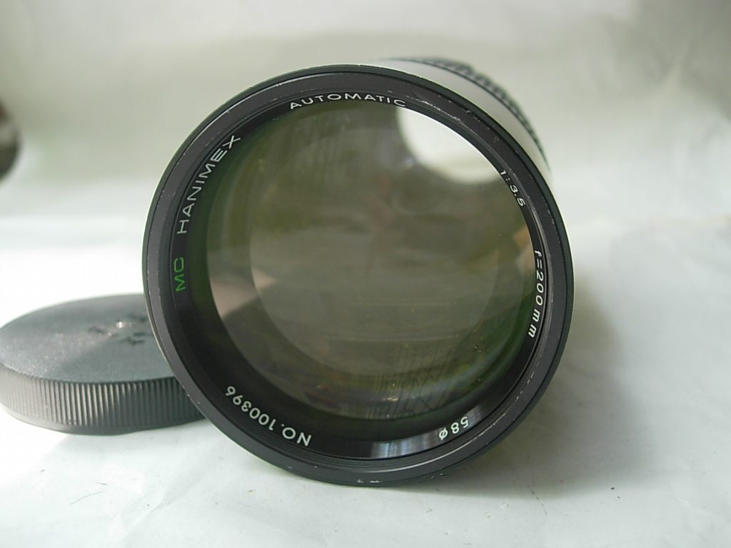 Newer Japanese original HANIMEX brand 200mmf3 5 metal fixed focus lens (OM bayonet can be transferred)