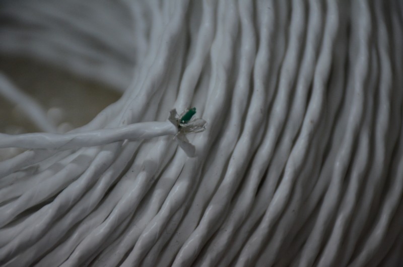 Original American Teflon 2-core silver-plated shielded wire 0 5CM fever audio signal line machine internal line loose wire