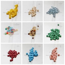 DIY accessories Loose beads string beads No 6 0 Czech import Ponybead rice beads 4mm regular rice beads(6C2)