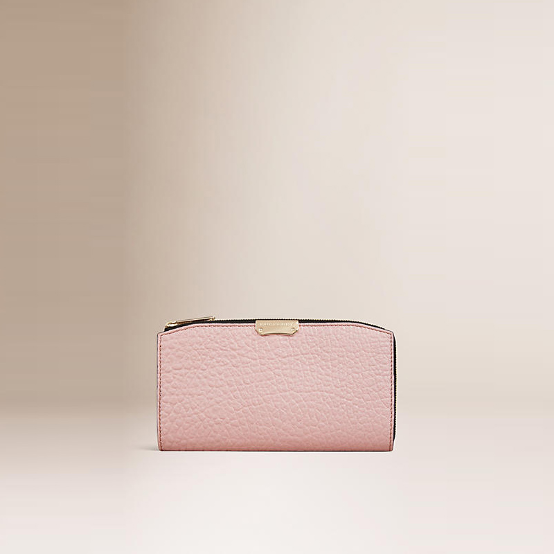 BURBERRY/博柏利典藏粒面皮革全拉链钱夹 39968461