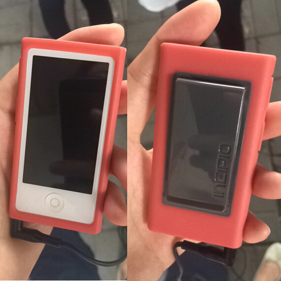 Suitable for Apple ipod nano7 clip protective sleeve all-inclusive protective shell anti-fall back clip shell tpu soft sleeve delivery film