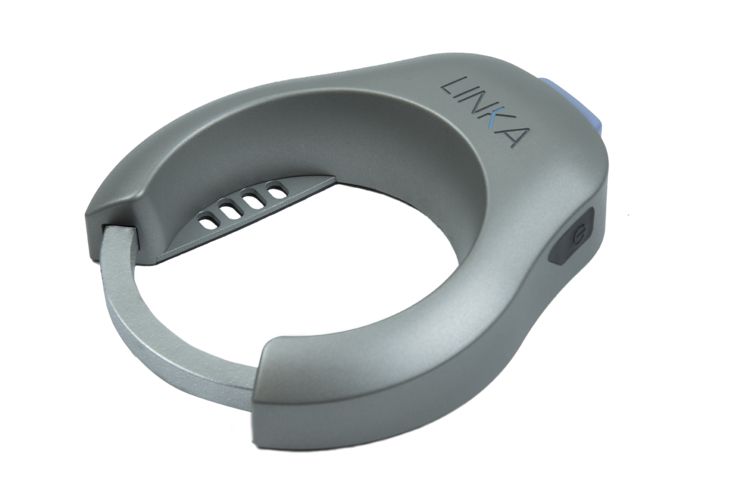 Smart bike ring lock Linka without the unlocking of a key phone