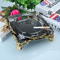 Ashtray creative office living room crystal glass personality trend multifunctional fashion European KTV ashtray