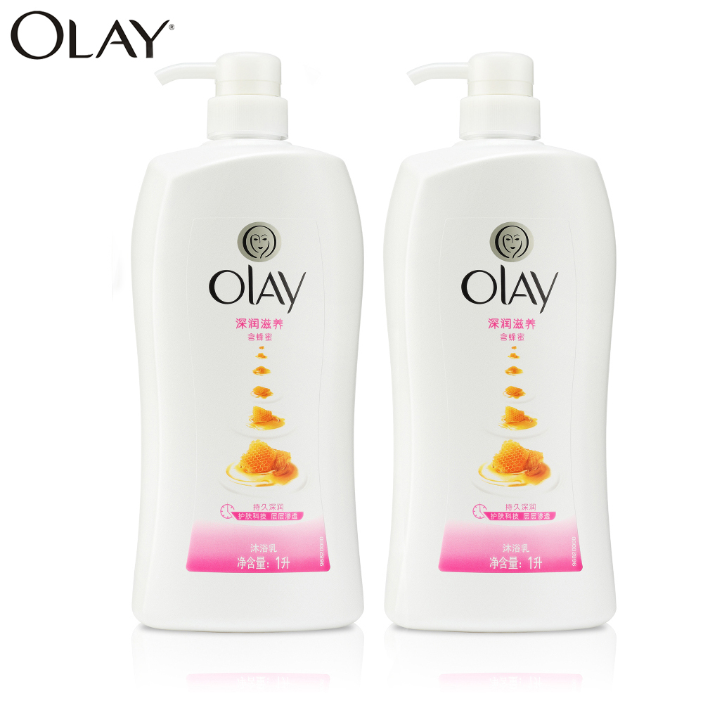 Olay玉兰油沐浴露 深润滋养沐浴乳720mlX2 滋养美白保湿