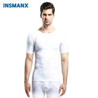 INSMANX của nam giới corset vớ nhựa ngắn tay phần mỏng ngực thoáng khí ngực nhựa bụng chùm eo cánh tay nhựa quần lót nam