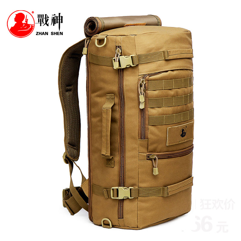 God of War outdoor backpack men's shoulder mountaineering bag 40L55L rucksack men's travel camouflage large capacity Travel Backpack