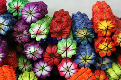 White matter flower basket wreath material silk flower flower pieces small octagonal cloth flower Funeral supplies