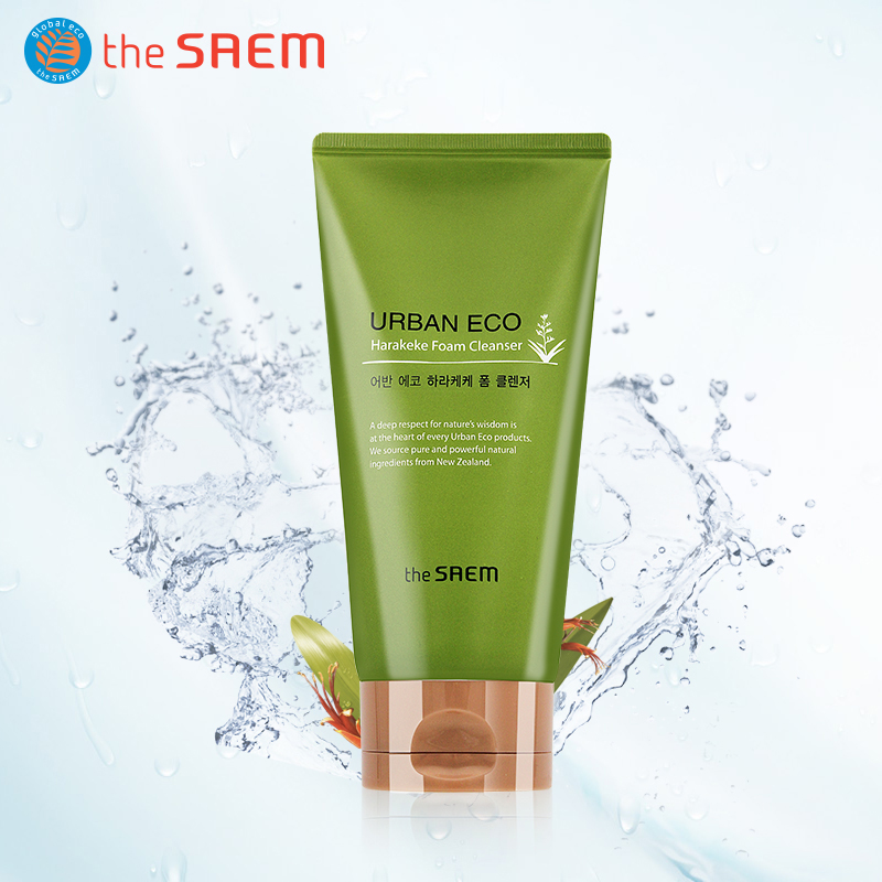the SAEM/得鲜亚麻保湿洁面霜洁面乳洗面奶女补水保湿深层清洁