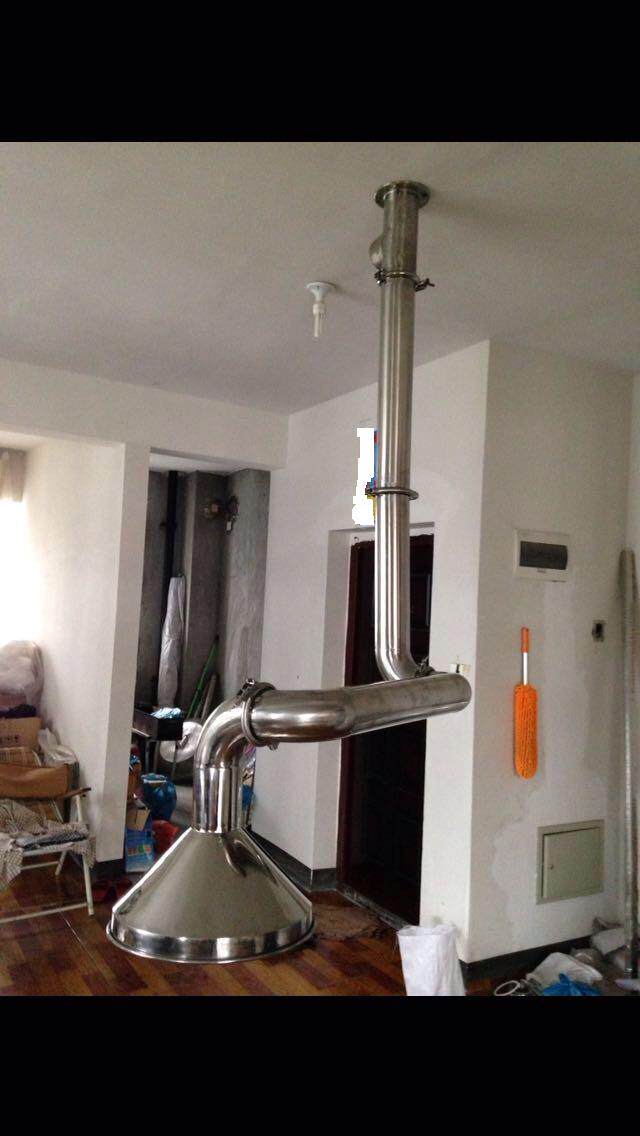 304 stainless steel pipe diameter 1 million - way suction cover, wide - directional exhaust cover 2 45 m long