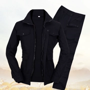 Quần yếm cotton mùa xuân và mùa thu phù hợp với nam dài tay hàn quần áo chống mài mòn tự động sửa chữa quần áo bảo hộ lao động chống nóng quần áo bảo hộ