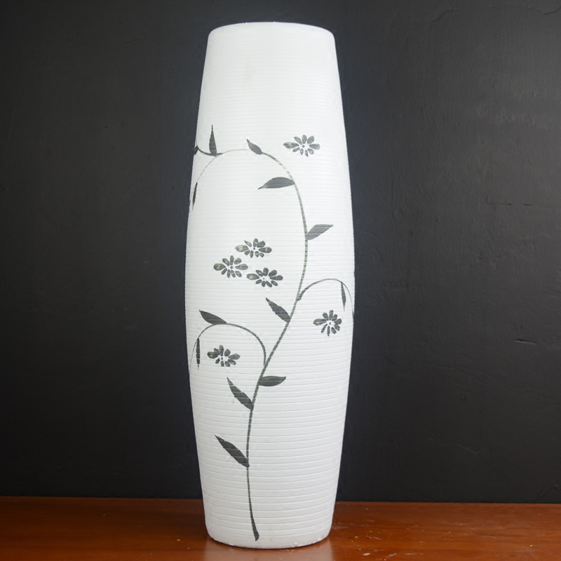 Jingdezhen ceramic big vase furnishing articles sitting room ground dry flower arranging large fake flowers set decoration simulation