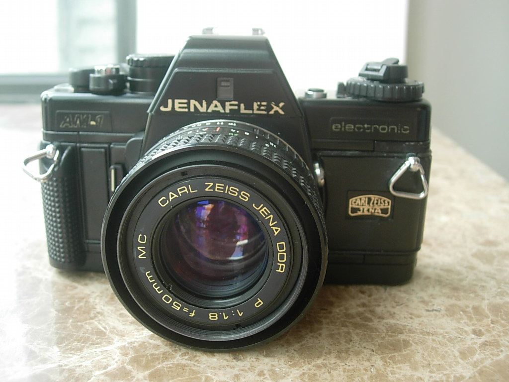 Newer German Zeiss Jena AM--1 camera with 50mmf1 8 lens
