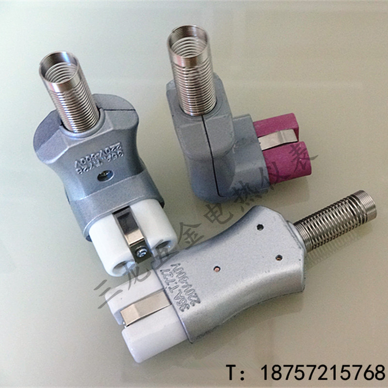 Aluminium alloy electric heater plug industrial heating ring ceramic electric furnace industrial high temperature resistant plug 35AT727