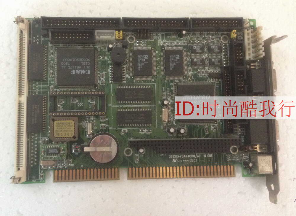 Original 386SX+VGA+4COM ALL industrial control motherboard Arbor PIA-639DV equipment motherboard