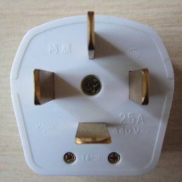 Hon Goose Switch Socket Plug Three Poles with ground Four-foot plug three-phase four-wire 380V 25A T4-25