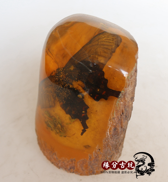 Natural amber beeswax butterfly scorpion insect pero natural accompanied furnishings raw stone home accessories wholesale