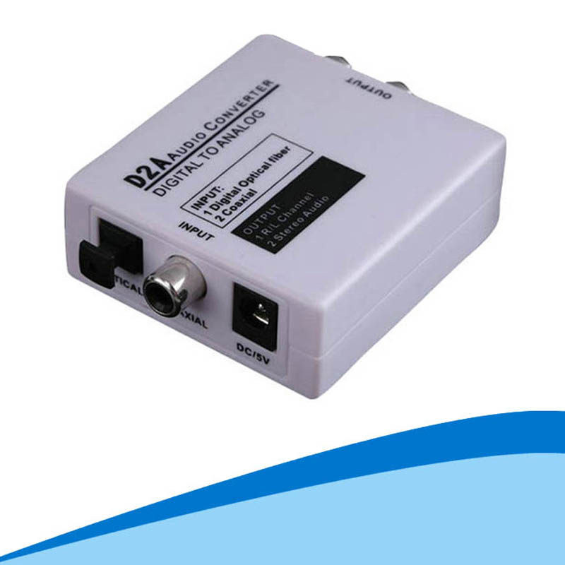 Audio converter housing with AV and fiber optic socket housing HD audio and video converter housing