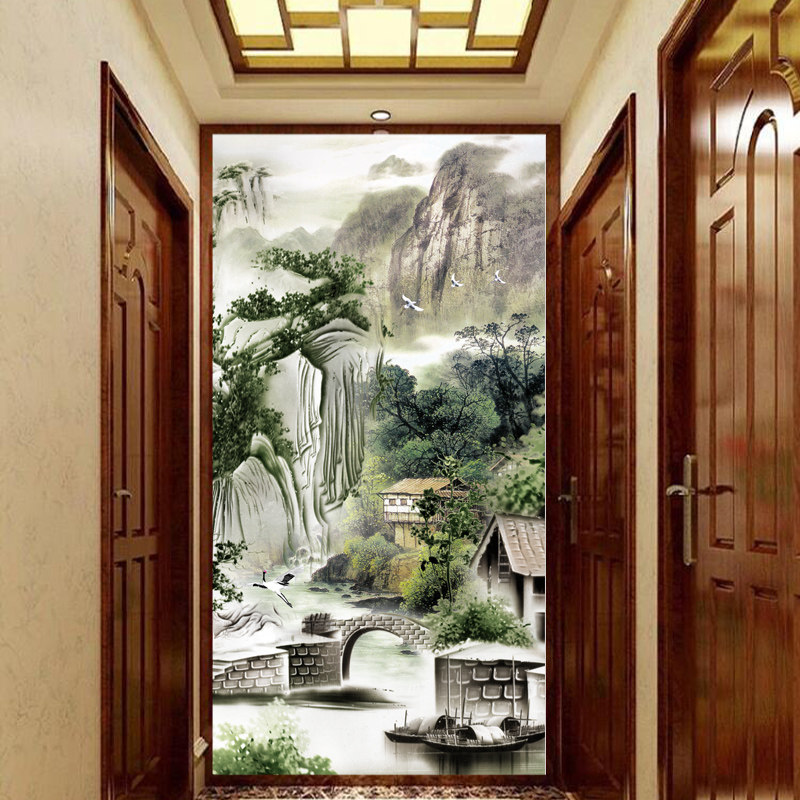 ����ֽ����ɽˮˮī�羰���ͱ�ֽ