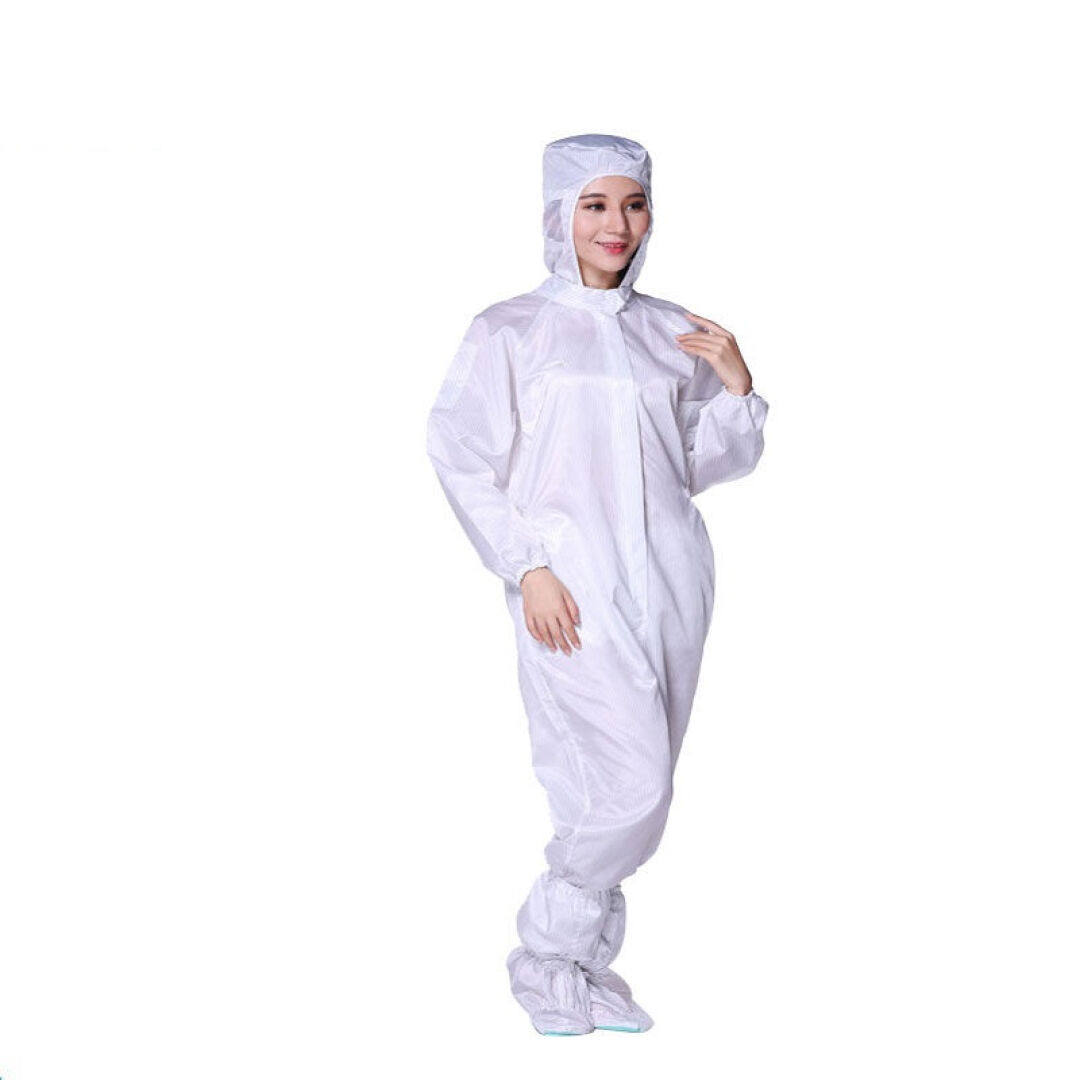 Tengchi anti-static clothing one-piece hooded dust-proof clothing spray paint overalls hooded protective clothing hooded polyester fiber no