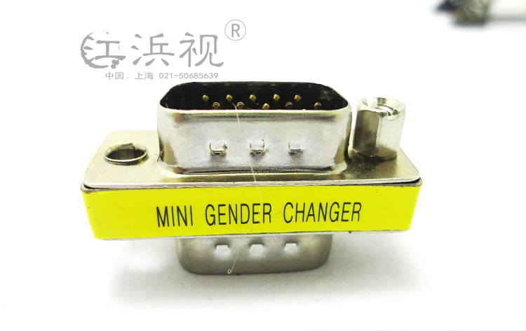 VGA for hole adapter three rows of 15-pin male to female to male VGA extension adapter panel fixed