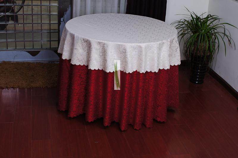 New beige tablecloth Simple tablecloth hotel dining room round table cloth coffee table cloth chair cover set