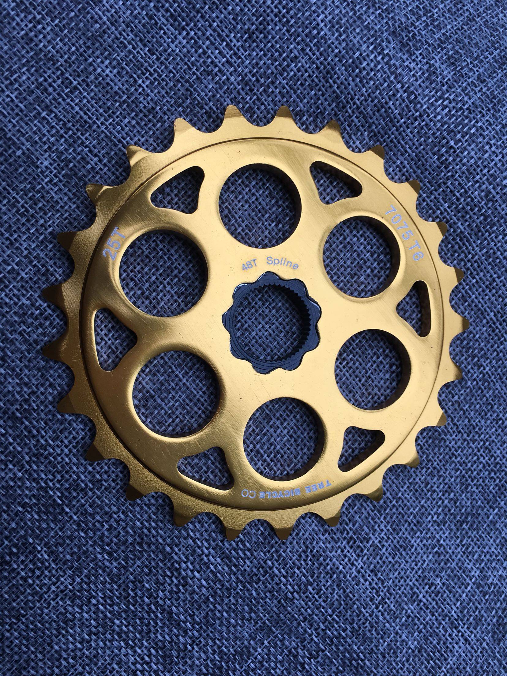 Tree factory bmx shaft lock 48 keys 7075 disc 25t big gear action dead fly