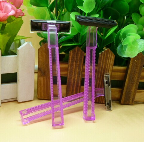 High - end lady disposable scraper double - layer stainless steel blade